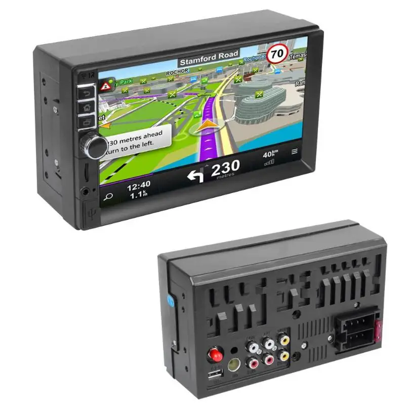 7in WiFi BT Автомобильная магнитола на андроид MP5 плеер gps навигатор fm-радио с камерой