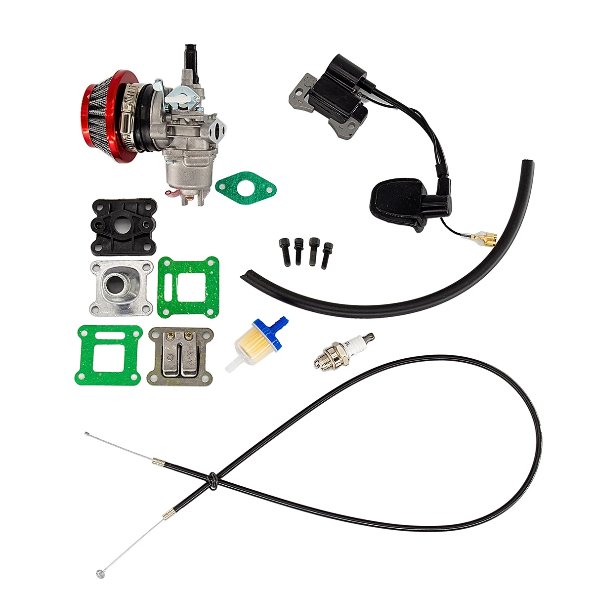 Карбюратор карбюратора карманного велосипеда 47cc 49cc с воздушным фильтром