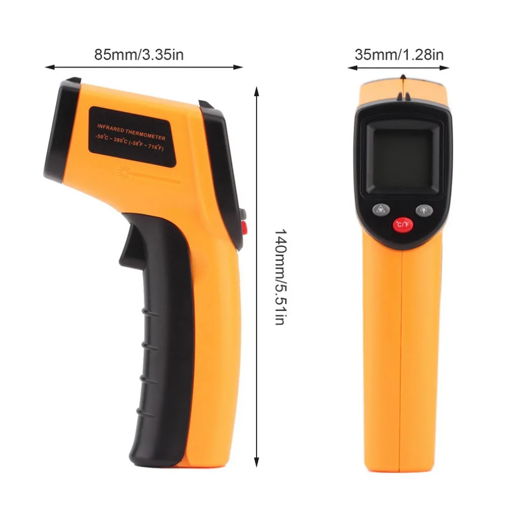 1 шт. GM320 лазерный lcd цифровой ИК инфракрасный термометр измеритель температуры пистолет точка-50~ 380 градусов Бесконтактный термометр