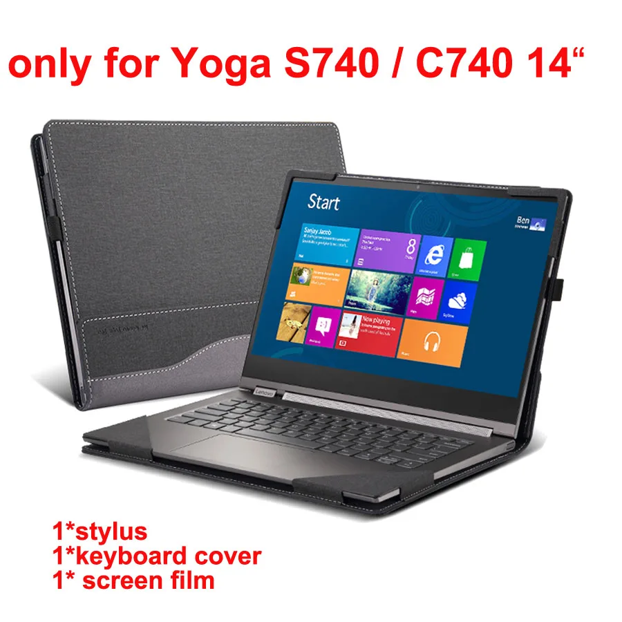 Чехол для Lenovo Yoga S740 C740 14 дюймов рукав ноутбука съемный чехол сумка защитный