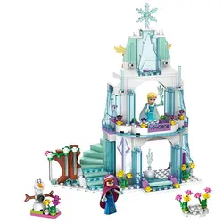 2019 девушка друзья Фея Принцесса Эльза сверкающие ледяной замок город девушки игрушечные фигурки строительные блоки кирпичи детские
