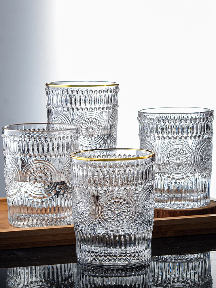 Креативный Пномпень Европейский тисненый стеклянный Инс Ресторан