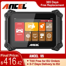 

ANCEL V6 OBD2 Diagnostic Scanner Professional Full System Active Test DPF TPMS IMMO EPB Reset OBD Car Diagnostic Tool