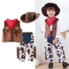 Baby Boy Clothes Set Cowboy Cosplay Costume For Kids Toddler Wear Children's Clothing Vest + Pants + Scarf+Hat 4pcs Outfits Suit 1