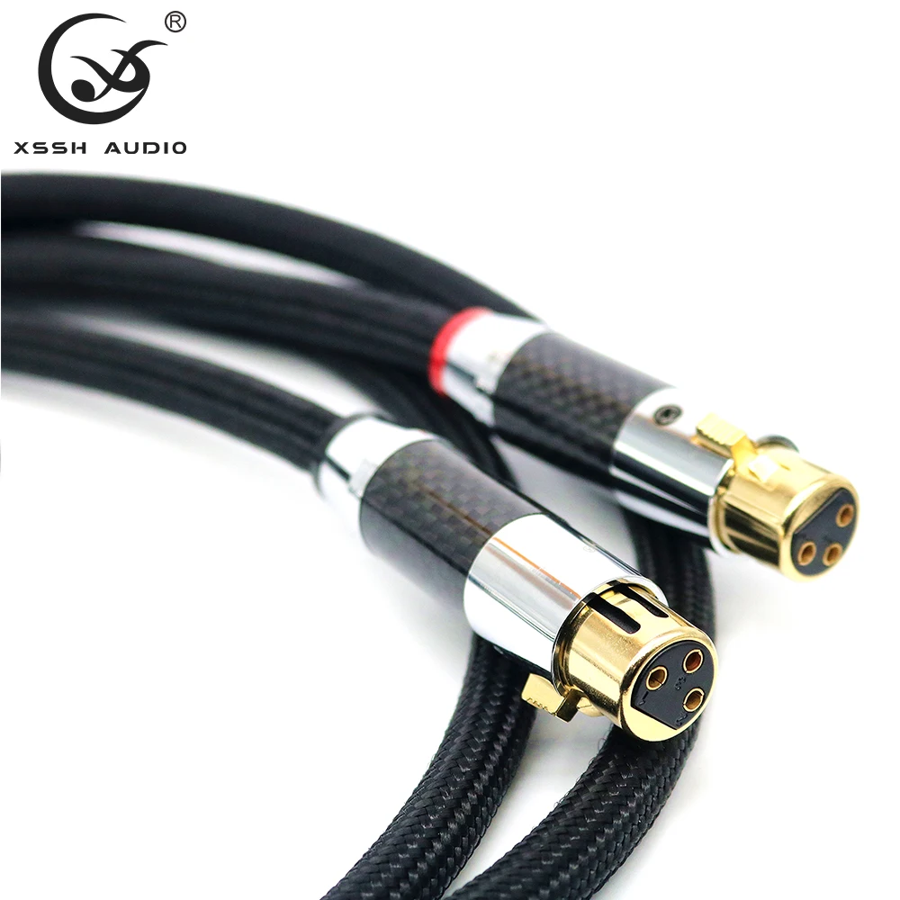 RCA Kabel YIVO XSSH Hallo-end HIFI FA-220 PVC 2 Core Reinem Kupfer OFC PCOCC Gold Weibliche XLR zu männlichen XLR Stecker Audio Kabel Draht Linie – Detail 2