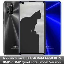 4g ram + 64g rom 7a frente/câmera traseira 6.72