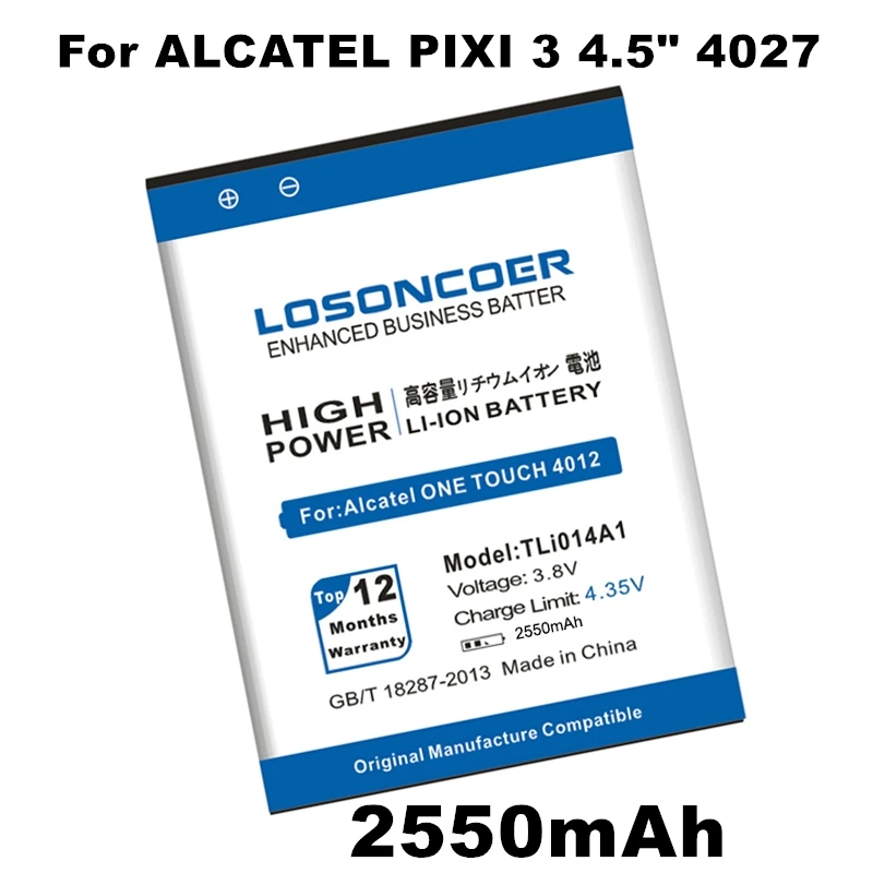 CAB31P0000C1 TLi014A1 For Alcatel Pixi 3 4.5&quot 4027 4027A 4027D 4027X 4010 4010D 4012 4030 5020 5020D 4030D 4030A Battery | Мобильные