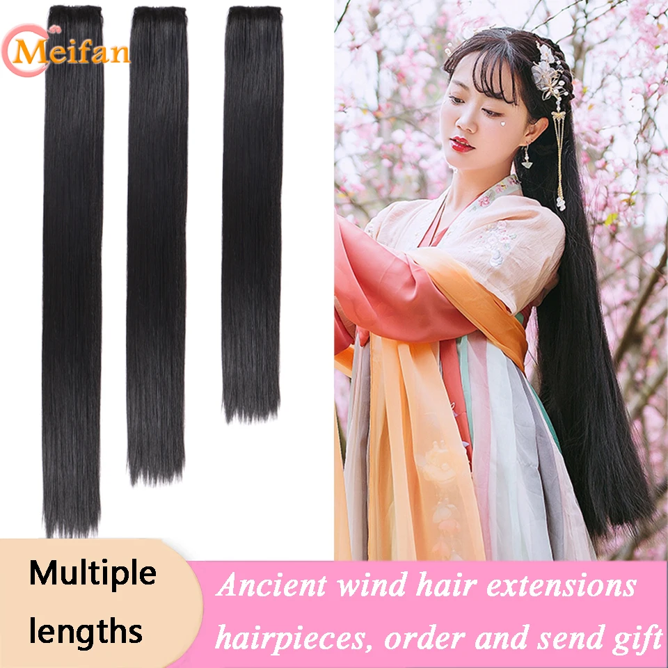 MEIFAN Hanfu длинные прямые заколки для наращивания волос женщин дизайн сцены
