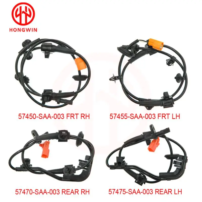 Car ABS Speed Sensor 57455-SAA-003,57475-SAA-003 Front & Rear Left Right Wheel Speed ABS Sensor For Honda City Saloon 00-03 FIT II 2002-2008