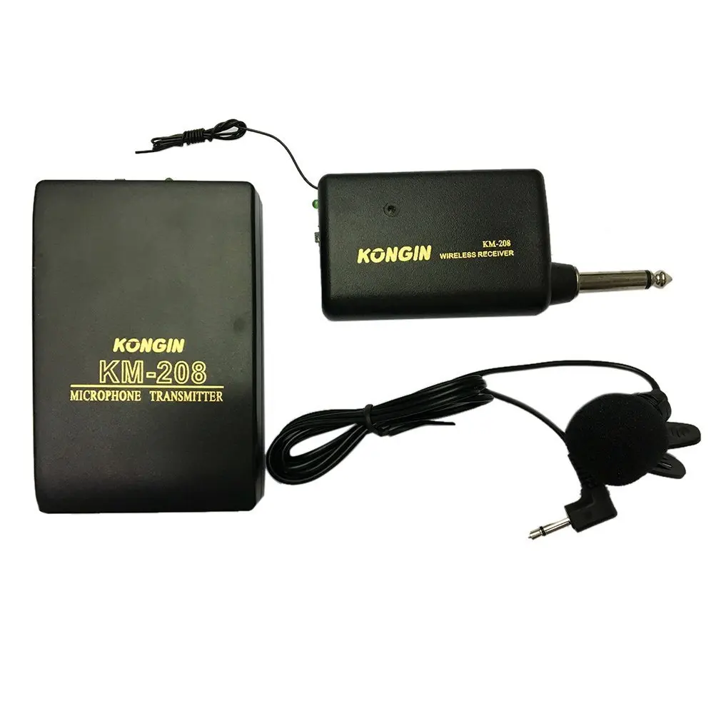 

Universal Wireless FM Transmitter Receiver Lavalier Lapel Clip On Mini Microphone Mic System For Meeting Speeches Conference