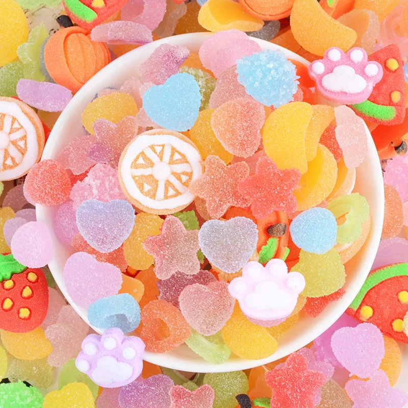 100 г имитация сердца звезды фруктов медведя когтей конфет искусственная еда