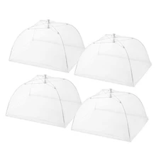 2 шт./компл. 4 шт./компл. складной защита от пыли для пикника на открытом воздухе/барбекю держаться подальше от мух, Жуков, москитов на платформе и устойчивом каблуке, со шнуровкой и квадратным москитная сетка палатки моющиеся Еда крышка