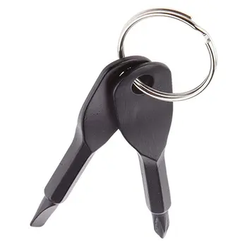 

Outdoor EDC Portable Multifunctional Tool Slotted Screwdriver with Key Ring Keychain Cross Head Flathead Screwdriver