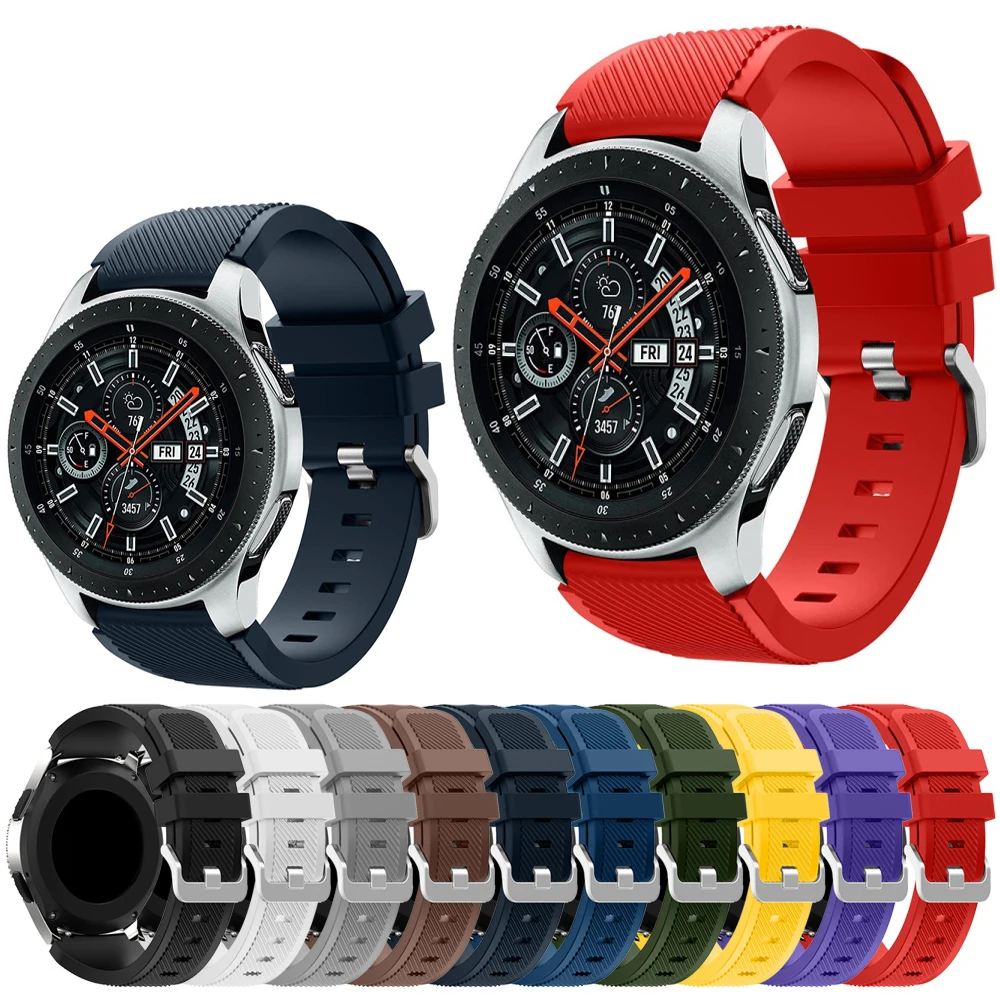 

Gear s3 Frontier band for Samsung Galaxy Watch 46mm/42mm/active 2 strap 20/22mm silicone bracelet Huawei watch GT strap S2 42 46