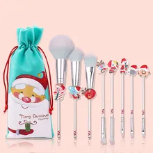 Кисть для макияжа Рождественская мультяшная Кисть для макияжа кисть для румян кисть для теней кисть для губ 8 шт. в наборе инструмент для макияжа sh1100113