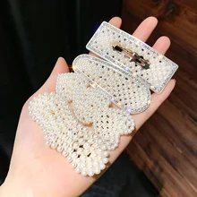 Южная Корея пункт INS онлайн знаменитости заколки против жемчуга милый головной убор корейский горячая Распродажа BB клип дети боковая кромка взрыва