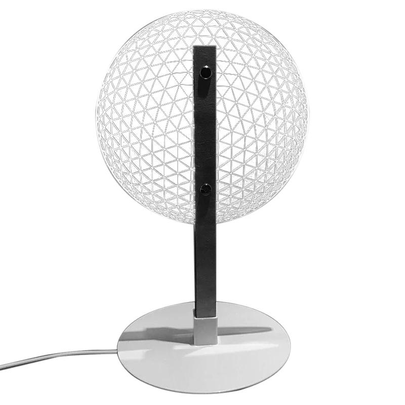 3D эффект цветения настольная лампа для чтения Ночной светильник с 3D оптическими светящимися абажурами Рождественский подарок