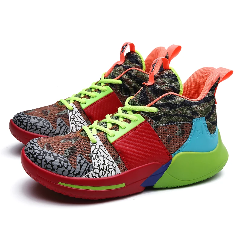 Мужская Баскетбольная обувь, кроссовки 1, ретро кроссовки 11, Баскетбольная обувь для мальчиков, детская обувь 4 - Color: Multi