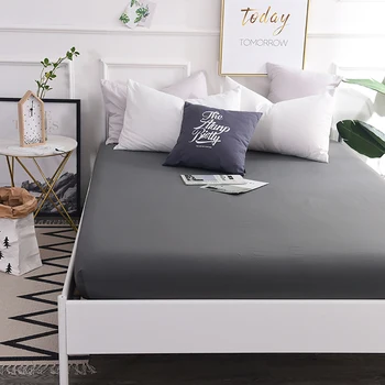 

Fixed Bedspread Mattress Cover Pure Cotton Solid And Durable Fitted Bedding Sheet Singleton Antislip Dustproof Protect