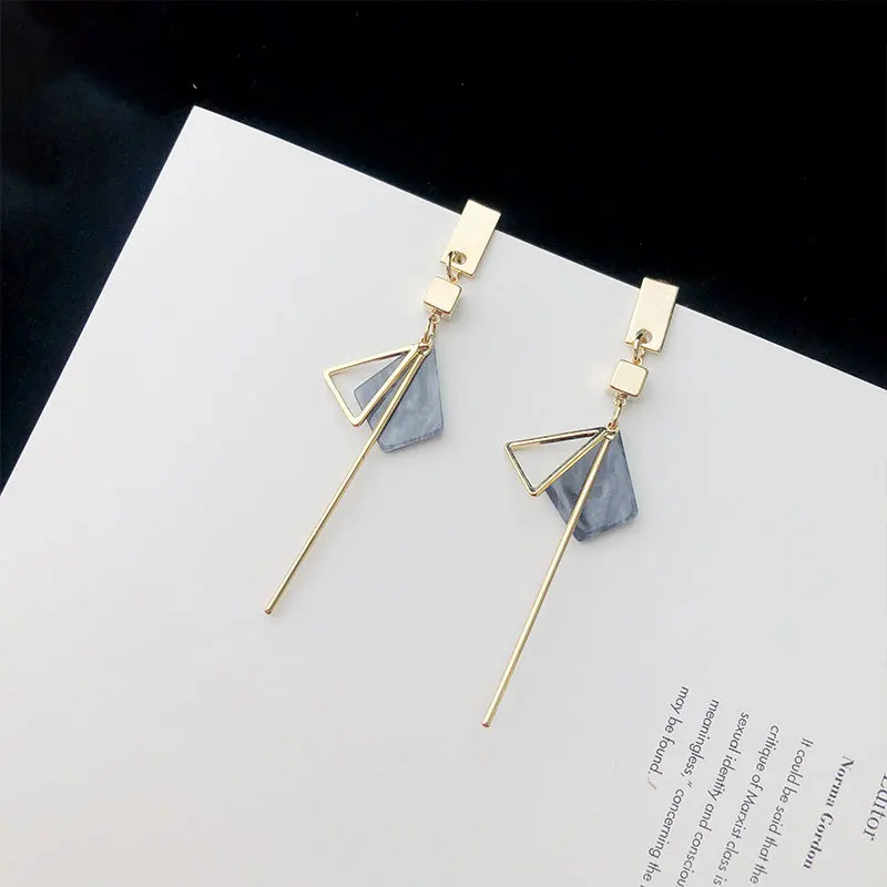 

Clip-on Pierceless Women's Vintage Hong Kong Flavor Earrings 2019 New Style Fashion Ear Stud Simple Earrings Elegant Long Ear Ri