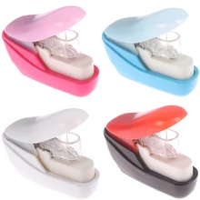 Степлер без степлера без необходимости скрепления бумаги пластиковый офисный безопасный Бесплатный штапель