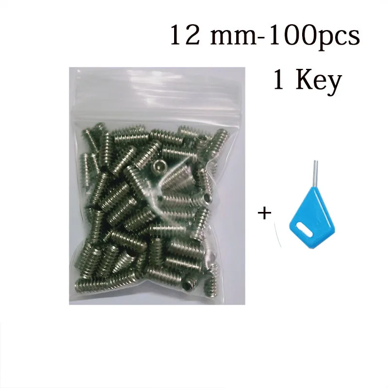 12mm-100pcs-blue Нержавеющая сталь 316 американский стандарт 10#-24 ребра для доски для серфинга специальный винт вогнутый конец Шестигранная розетка фиксированная машина Топ провод ребра винт - Цвет: 12mm-100pcs-blue