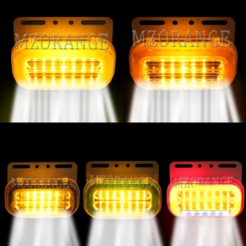

1/2pcs 24V 14LED Tail guide light sider marker Waterproof Warning Light For Truck Trailer Camper RV