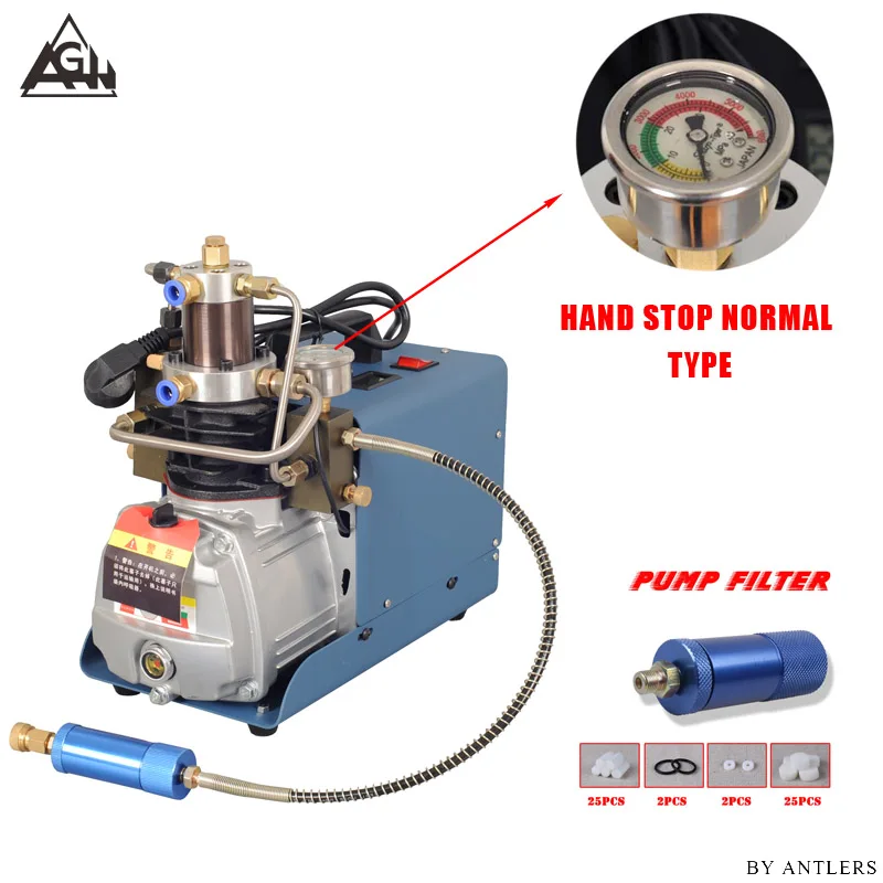30Mpa 4500psi 300Bar высокого давления воздуха PCP винтовка Пейнтбол Дайвинг Электрический компрессор насос с фильтром мини компрессор