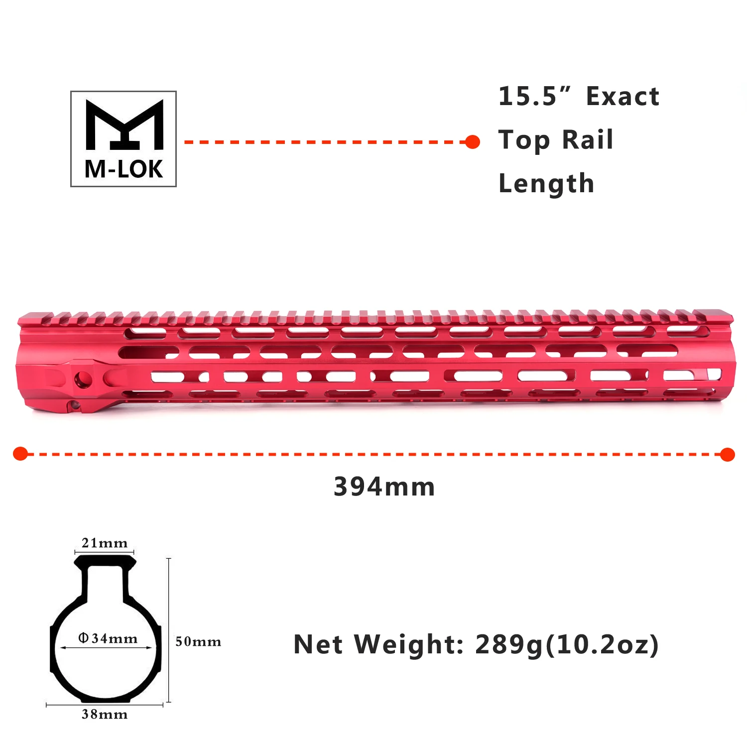 15," ar15 handguard free float mlok handguard M4 система крепления черный/синий/FDE/красный handguard airsoft mlok grip - Цвет: HG68P15.5M-Red