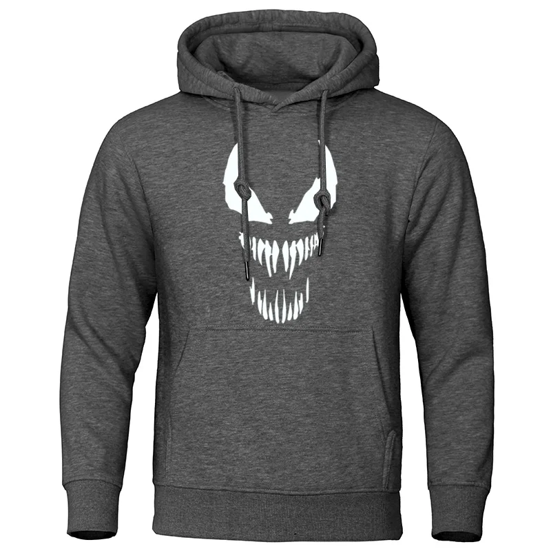 Venom, Мужская толстовка,, Осенние хлопковые пуловеры, крутые, с принтом комиксов, Мужская одежда, аниме, высокое качество, Брендовые мужские толстовки, свитшоты - Цвет: dark gray 5