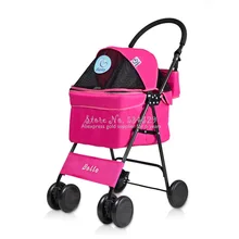 21% прогулочная коляска для питомцев, собак, кошек, маленьких животных, переносная клетка, 4 колеса, складная, гибкая, легкая ходьба для бега, путешествия, с сетчатым окошком