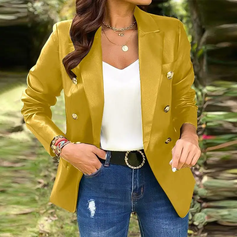 VONDA Chaqueta elegante de cuero sintético para mujer, Blazer Formal de  manga larga con cuello de solapa para oficina, prendas de vestir  exteriores, 2021|Blazers| - AliExpress