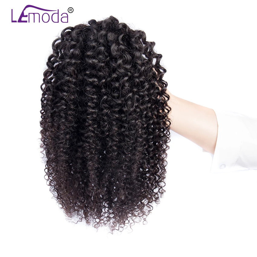 Кудрявый прическа конский хвост бразильский 8 30 дюймов натуральный цвет Lemoda Remy