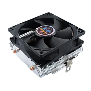 

LANSHUO 2 Copper Tube Downward Blowing 775AMD1155 Desktop Computer Radiator (209 Horizontal Tower 3-Wire Multicolored Lights)