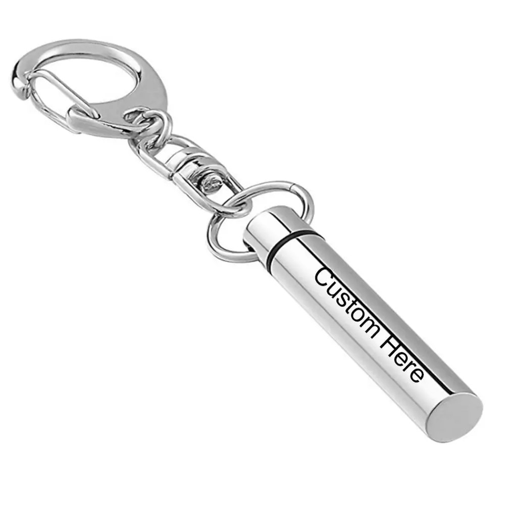 DOTUIARG Rvs Crematie Sieraden Sleutelhanger Memorial Ash Keepsake Memorial Hanger Sleutelhanger voor As