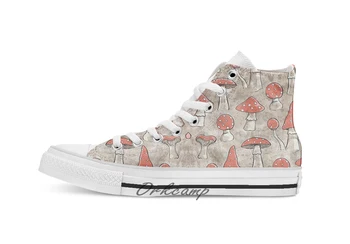 

Spotty Fungi Custom Casual High Top lace-up Canvas shoes sneakers Drop shipping