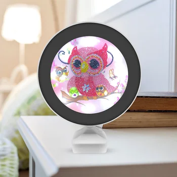 

DIY Diamond Painting Night Bird LED Lamp for Kids Adults Bedroom Dec Christmas Gift Special Shaped Embroidery Rhinestones