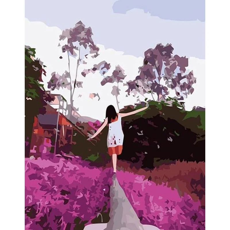 1904紫色薰衣草女孩