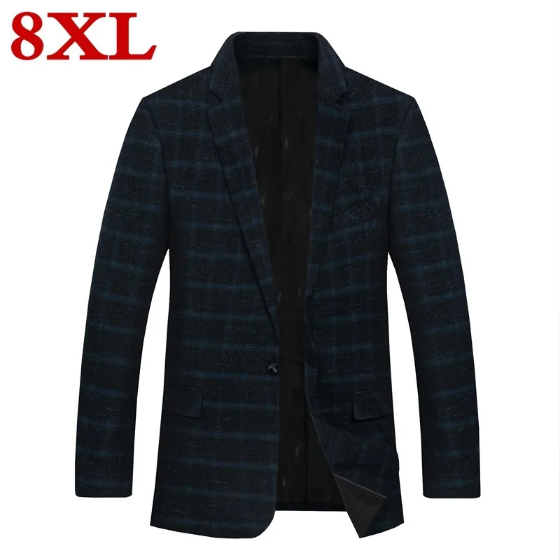 

2020 Plus size 8XL 7XL 6XL New casual suit for men high quality spring and autumn suit jacket men jackets and stripe blazers
