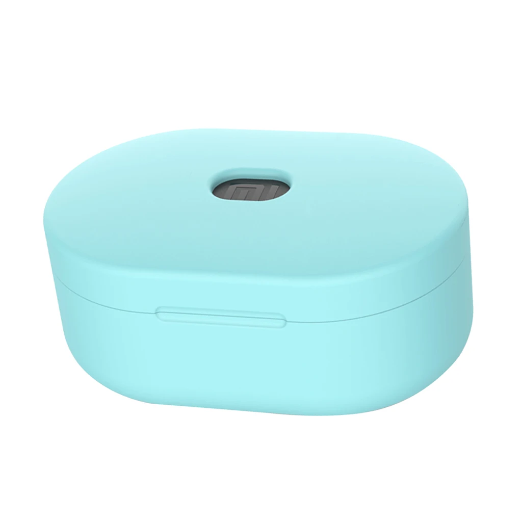 Green 64x42x30mm Для Airdot силиконовый чехол Защитный чехол для Xiaomi Airdots TWS Bluetooth наушники Молодежная версия гарнитура защитная коробка - Цвет: Green 64x42x30mm