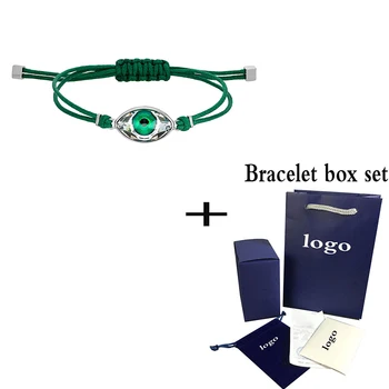 

2019 Fashion New POWER COLLECTION EVIL EYE Bracelet Joker Green Rope Lucky Evil Eye Pattern Ladies Fashion Romantic Bracelet