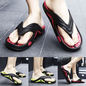 

Wholesale Mens Flip Flops Breathable Lightweight Wear-resistant Non-slip Thick Sole Massage Shoes MSD-ING