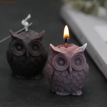 

Creative 3d Silicone Owl Candle Mold Aroma Handmade DIY Animal Candle Mold Diy Soap Supplies Silicone Plaster Fondant Cake Mold