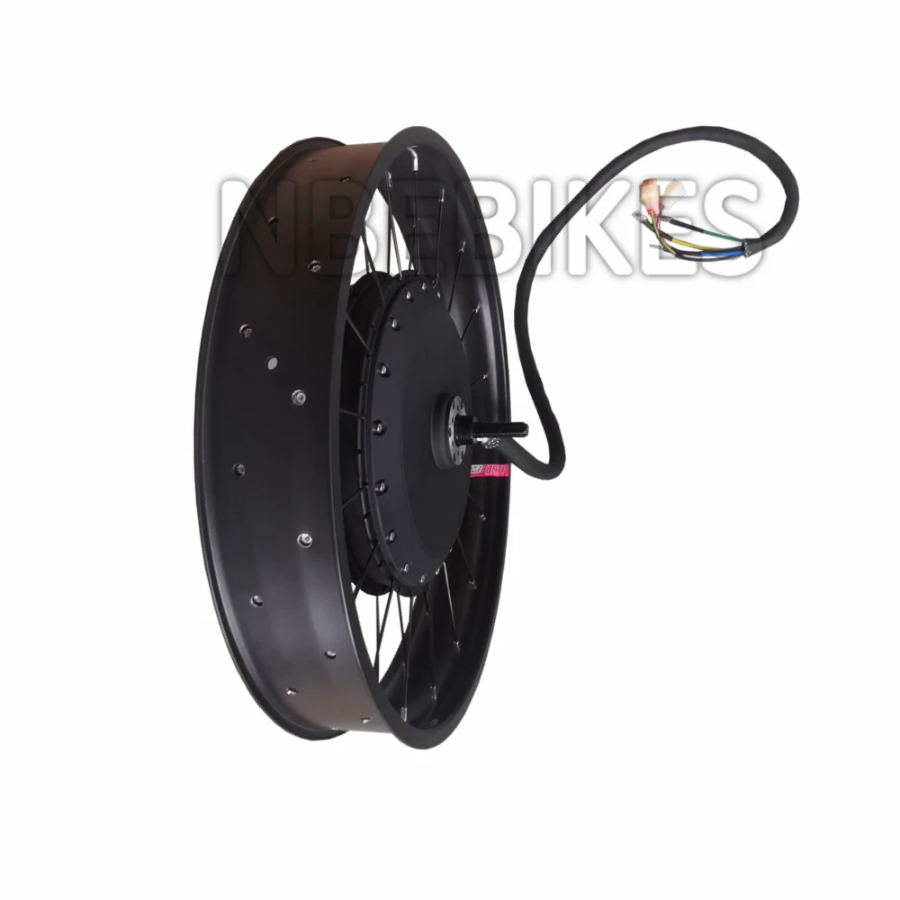 NBpower/QS 273 40H 48-96v rated 72V 8000W 26X4.0 Fat Bike Motor Wheel Electric Bicycle Hub Motor Dropout width 150mm