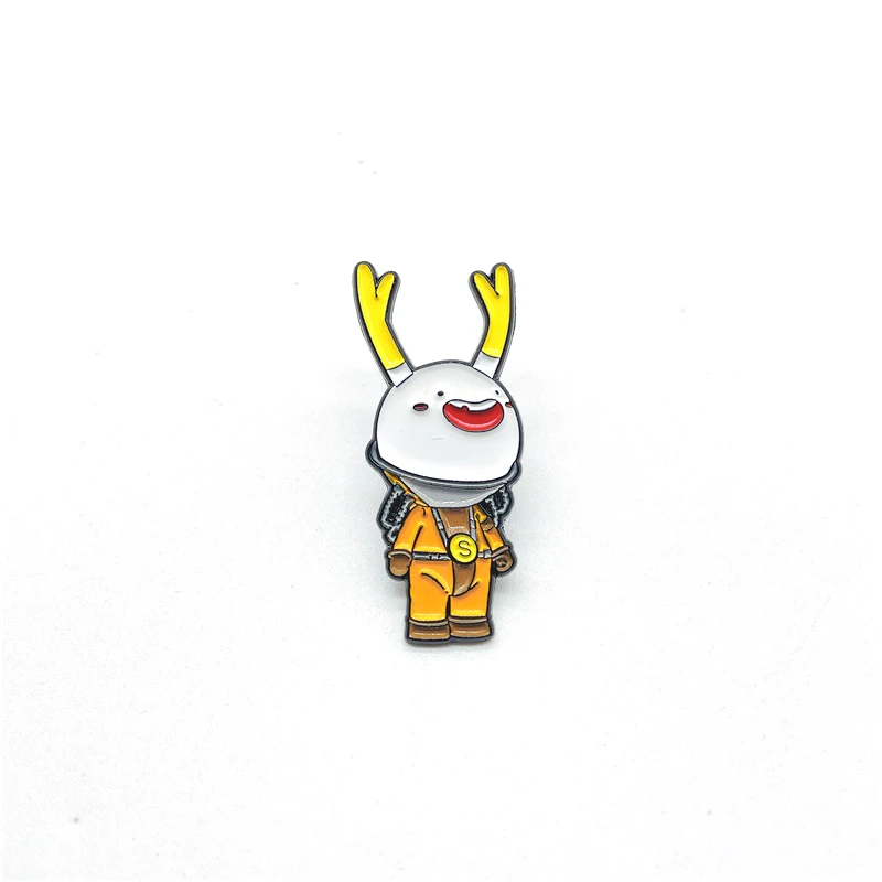 Модная Кукла с лацканами из сплава Мультяшные булавки броши улыбающимся