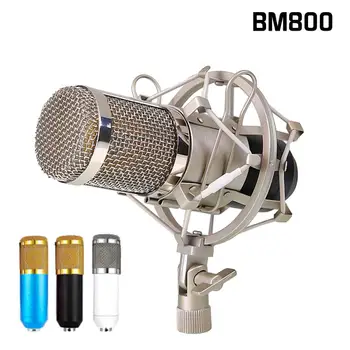 

Microphone For Computer+Shock Mount+Foam Cap+Cable As BM 800 Microphone BM800 BM-800 Professional Condenser Microphone Kit