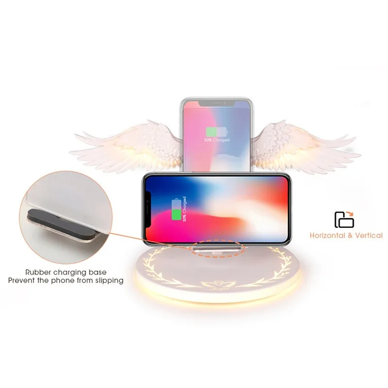 Беспроводное зарядное устройство 10 Вт для iPhone 11 pro max huawei mte 30 pro samsung s10 note 10 plus быстрое настольное зарядное устройство Ladowarka Indukcyjna