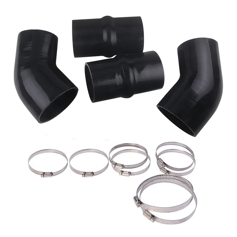 Silicone Hose Kit with Clamps Intercooler Hose Boot Kit for Dodge Ram