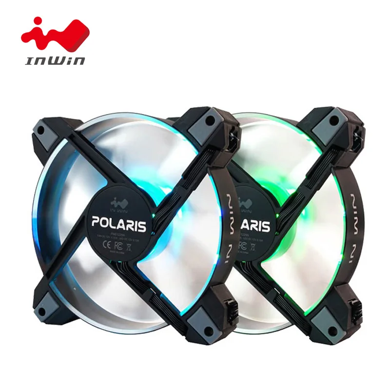 InWin Polaris RGB Алюминиевый 120 мм кожух вентилятора с бликовым покрытием кулер
