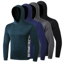 Мужская Спортивная толстовка с капюшоном для бега, для тренажерного зала, фитнеса, тренировок, с длинным рукавом, мужские толстовки с капюшоном, Спортивная Толстовка, мужские куртки для бега